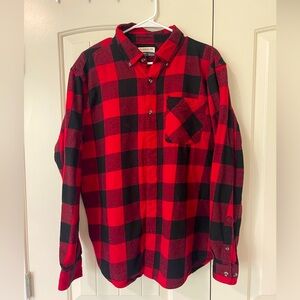 Red Magellan Flannel button down shirt